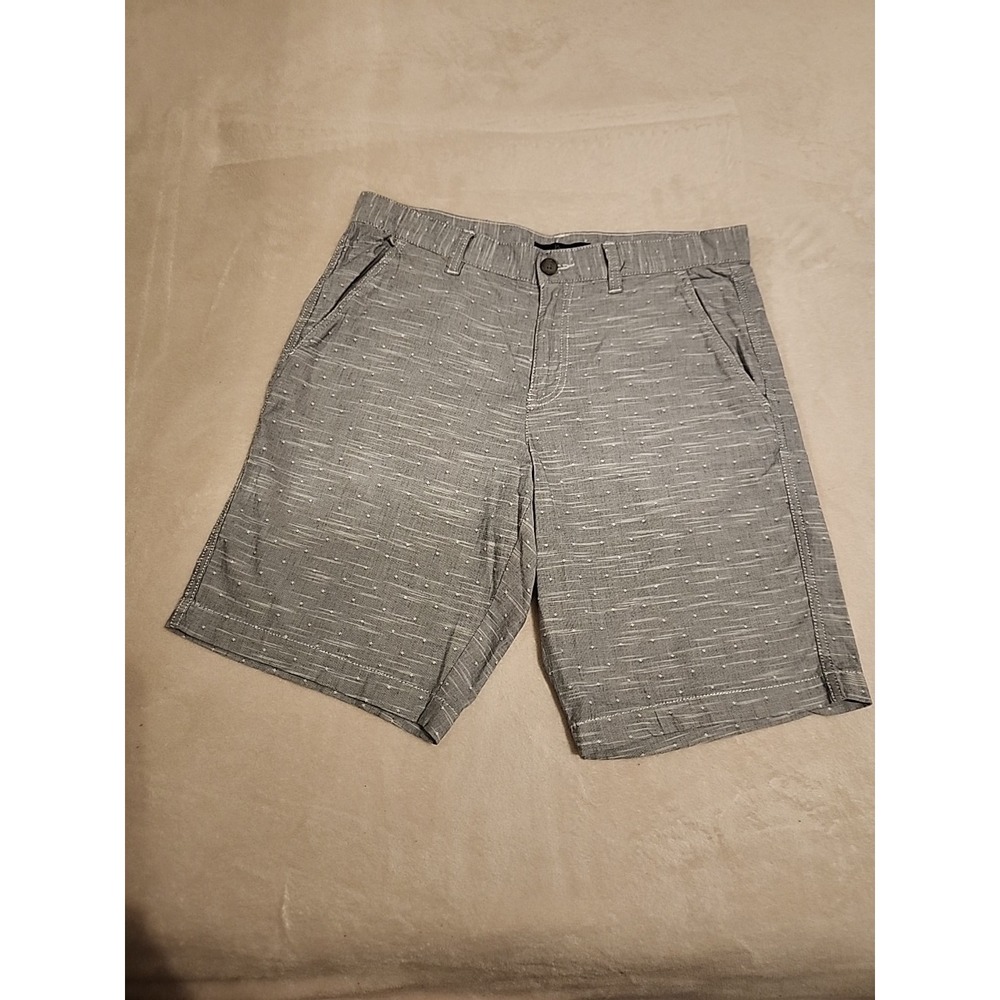Marc Anthony Chino Shorts Men's 30 Blue White‎ Geometric Pattern Cotton Blend